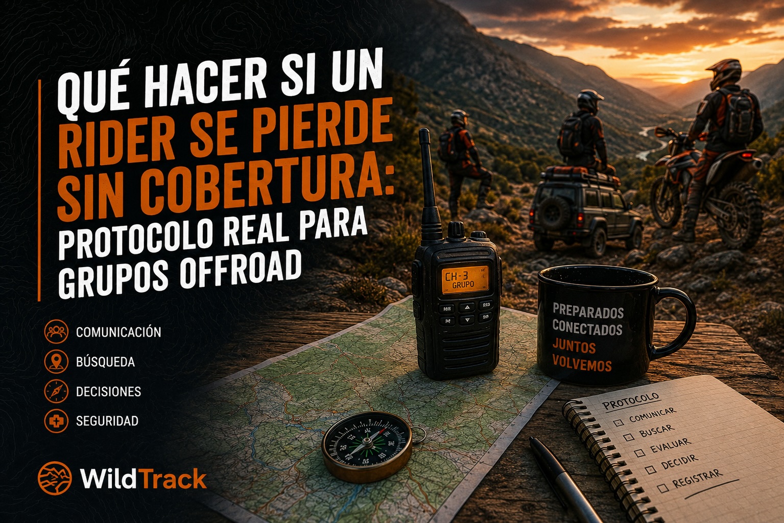 Qué Hacer si un Rider se Pierde sin Cobertura: Protocolo Real para Grupos Offroad